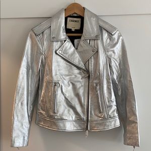 Silver Metal L’Agence jacket